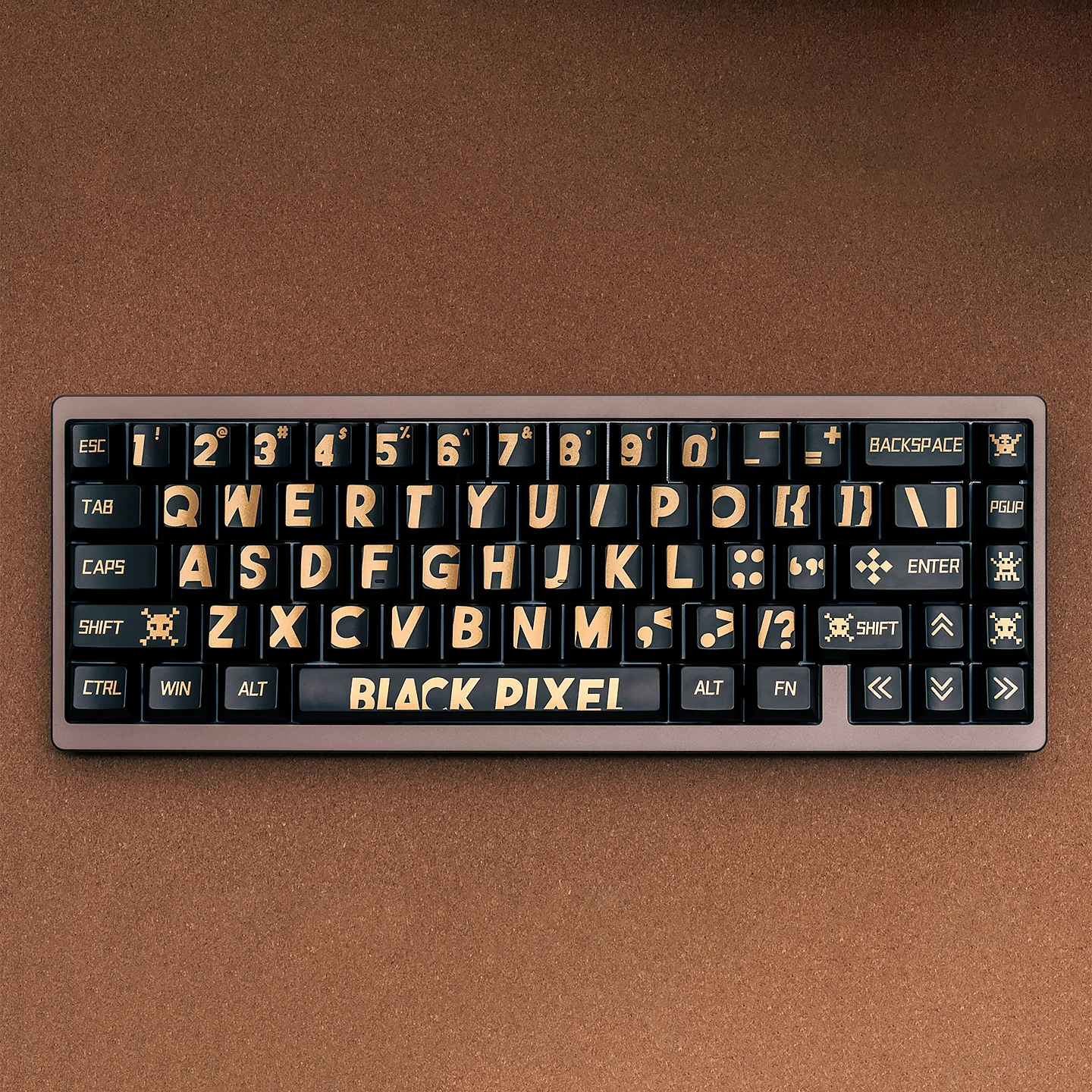 GMK Black Gold Keycaps 129 keys Cherry profile Metallic paint Glossy PBT Keycap For MX 61 67 87 96 104 Mechanical Keyboard
GMK Black Gold Keycaps 129 keys Cherry profile Metallic paint Glossy PBT Keycap For MX 61 67 87 96 104 Mechanical Keyboard