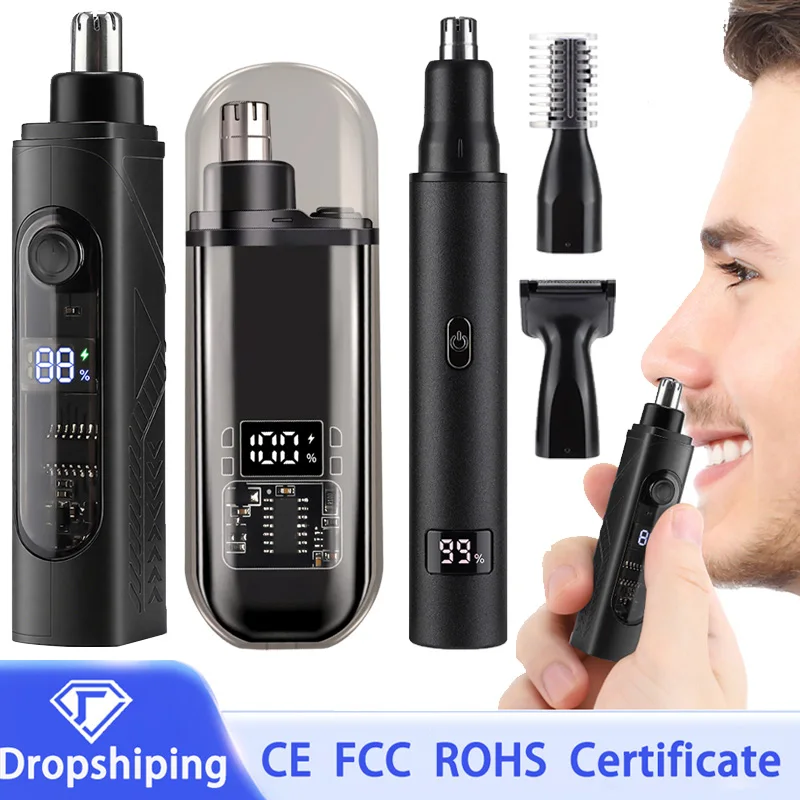 Electric Nose Hair Trimmer Portable Ear and Nose Hair Trimmer Clipper Rechargeable Mini Nose Ears Hair Shaving Professional Pain
Electric Nose Hair Trimmer Portable Ear and Nose Hair Trimmer Clipper Rechargeable Mini Nose Ears Hair Shaving Professional Pain