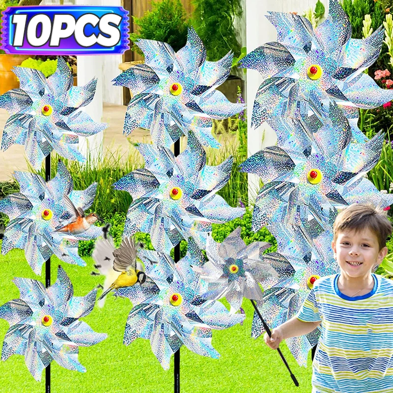 Silver Laser Bird Repellent Windmill Farm Estate Rotating Windmill Outdoor Bird Repeller Lawn Decor Bird Repeller Laser Pinwheel
Silver Laser Bird Repellent Windmill Farm Estate Rotating Windmill Outdoor Bird Repeller Lawn Decor Bird Repeller Laser Pinwheel