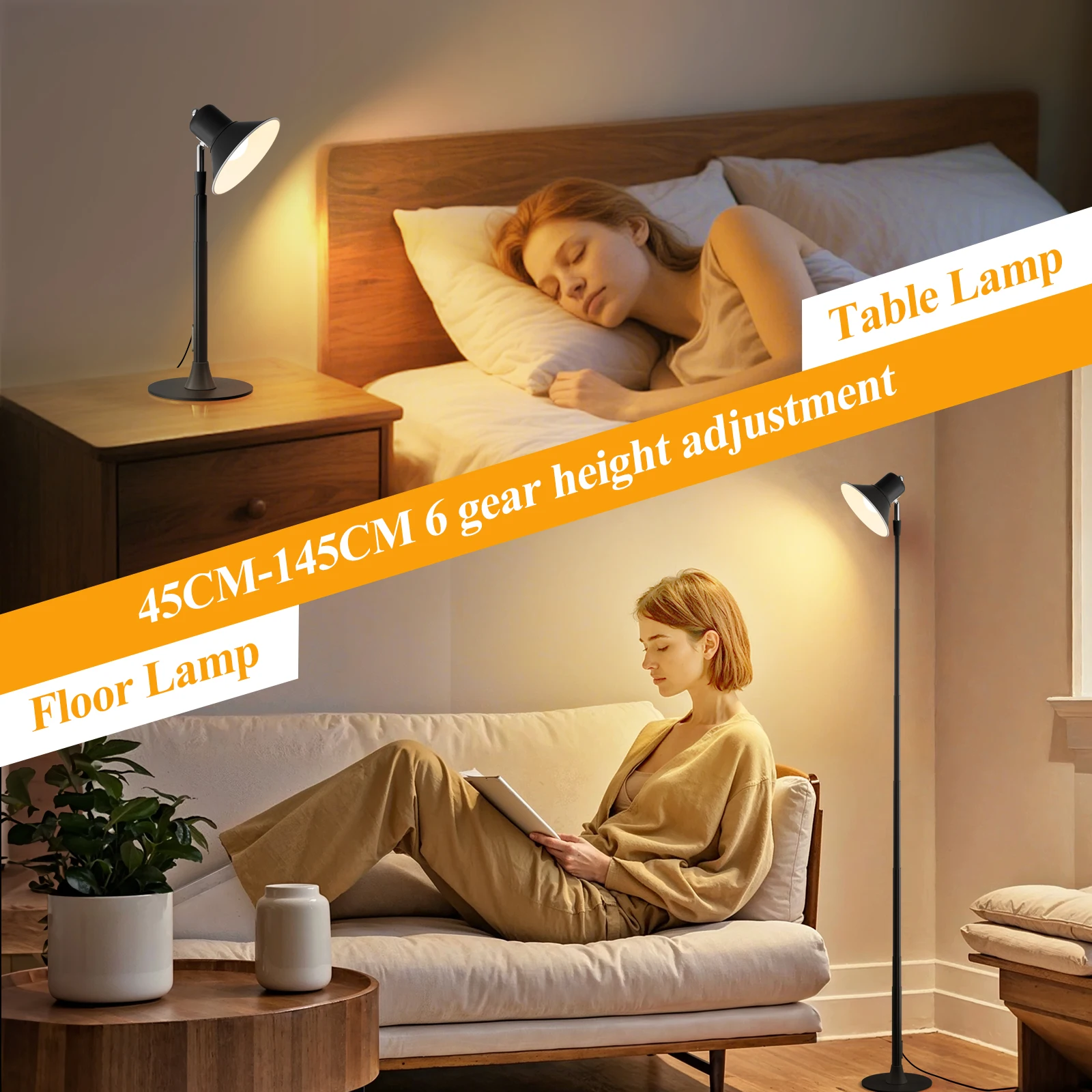 Metal Modern LED Floor Lamp Pole Extendable 3000K-6500K Brightness Adjustable Corner Standing Lamp Minimalist Lighting Fixture
Metal Modern LED Floor Lamp Pole Extendable 3000K-6500K Brightness Adjustable Corner Standing Lamp Minimalist Lighting Fixture