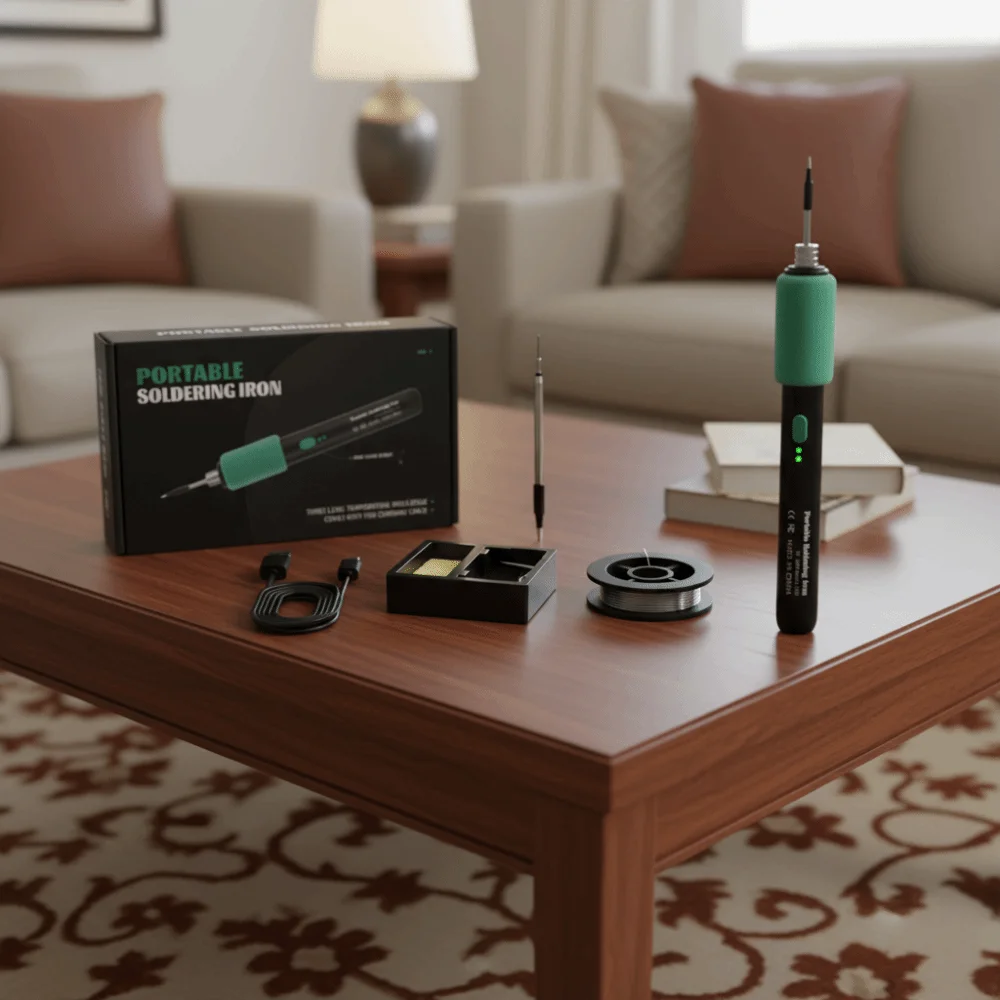 Cordless Mini Small Soldering Iron Set Dual-Use Function 3 Temperature Settings USB Soldering Iron Manual Operation
Cordless Mini Small Soldering Iron Set Dual-Use Function 3 Temperature Settings USB Soldering Iron Manual Operation