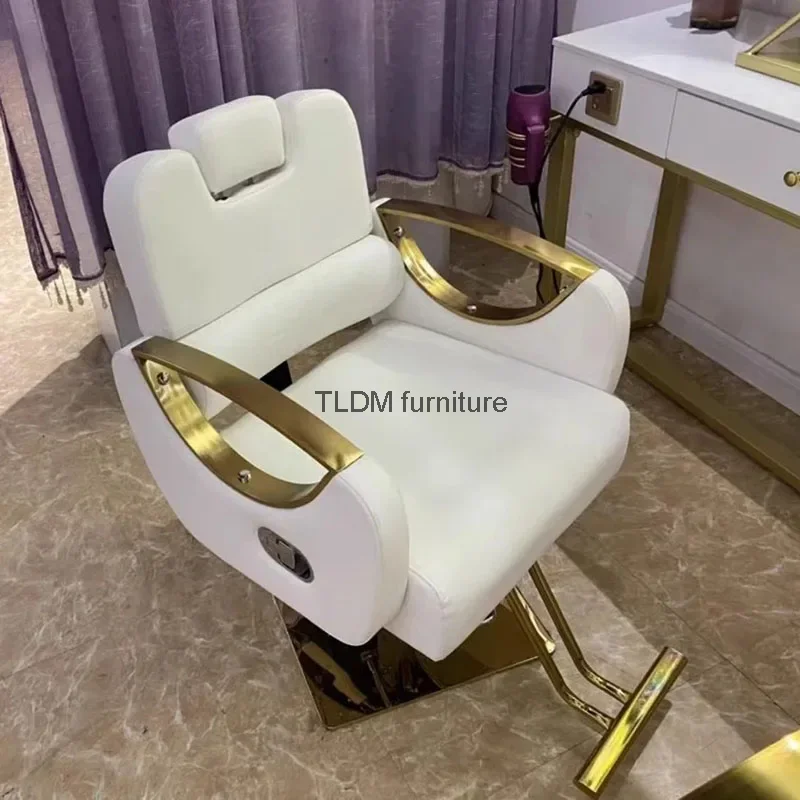 Modern Barbershop Salon Chair Leather Luxury Reclinable Swivel Salon Chair Hidraulic Leg Silla De Barbero Commercial Furniture
Modern Barbershop Salon Chair Leather Luxury Reclinable Swivel Salon Chair Hidraulic Leg Silla De Barbero Commercial Furniture