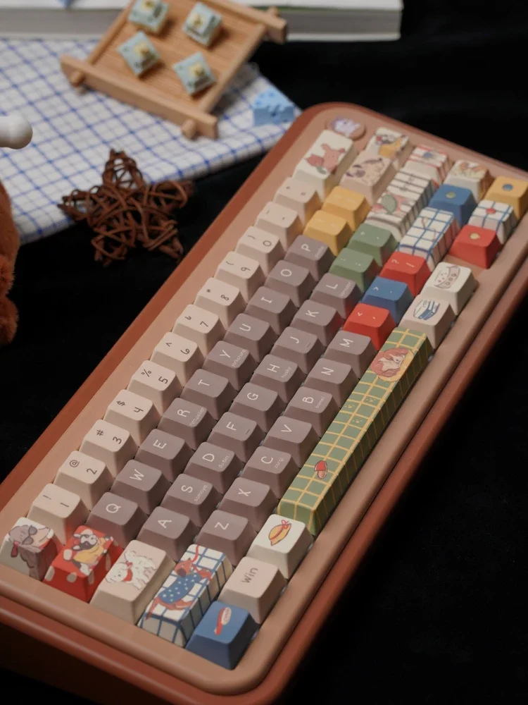 Sa Huan repair dog keycaps Original height 142 keys pbt cute pet puppy theme keyboard keycaps
Sa Huan repair dog keycaps Original height 142 keys pbt cute pet puppy theme keyboard keycaps