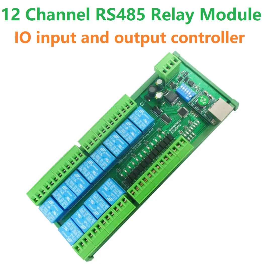 2 IN1 12Ch Ethernet/RS485 Relay Module Modbus RTU TCP/IP UART Network controller Switch Board for PLC PTZ Camera Motor LED
2 IN1 12Ch Ethernet/RS485 Relay Module Modbus RTU TCP/IP UART Network controller Switch Board for PLC PTZ Camera Motor LED