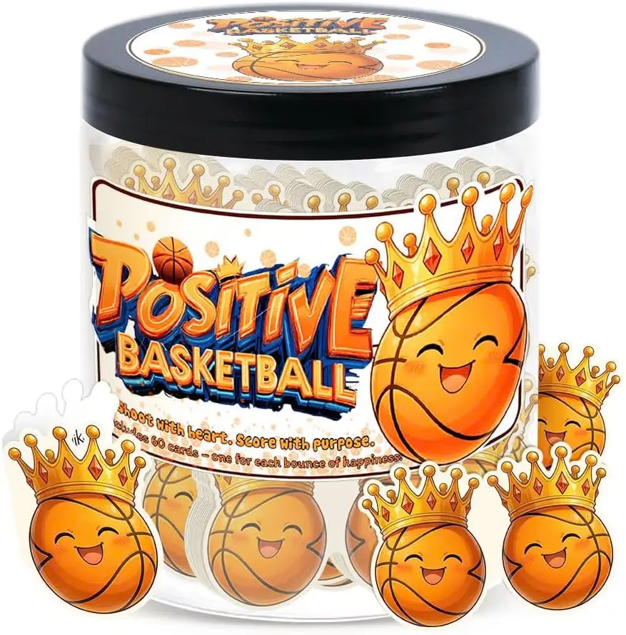 Basketball Jar with 60 Affirmation Cards, Emotional Support Gift for Teens, Men, Coaches
Basketball Jar with 60 Affirmation Cards, Emotional Support Gift for Teens, Men, Coaches