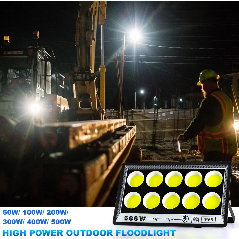 LED Flood Light 50W 100W 200W 300W 500W Lamp IP66 Waterproof Outdoor Garden Spotlight Landscape Projector Wall Stree Lighting
LED Flood Light 50W 100W 200W 300W 500W Lamp IP66 Waterproof Outdoor Garden Spotlight Landscape Projector Wall Stree Lighting