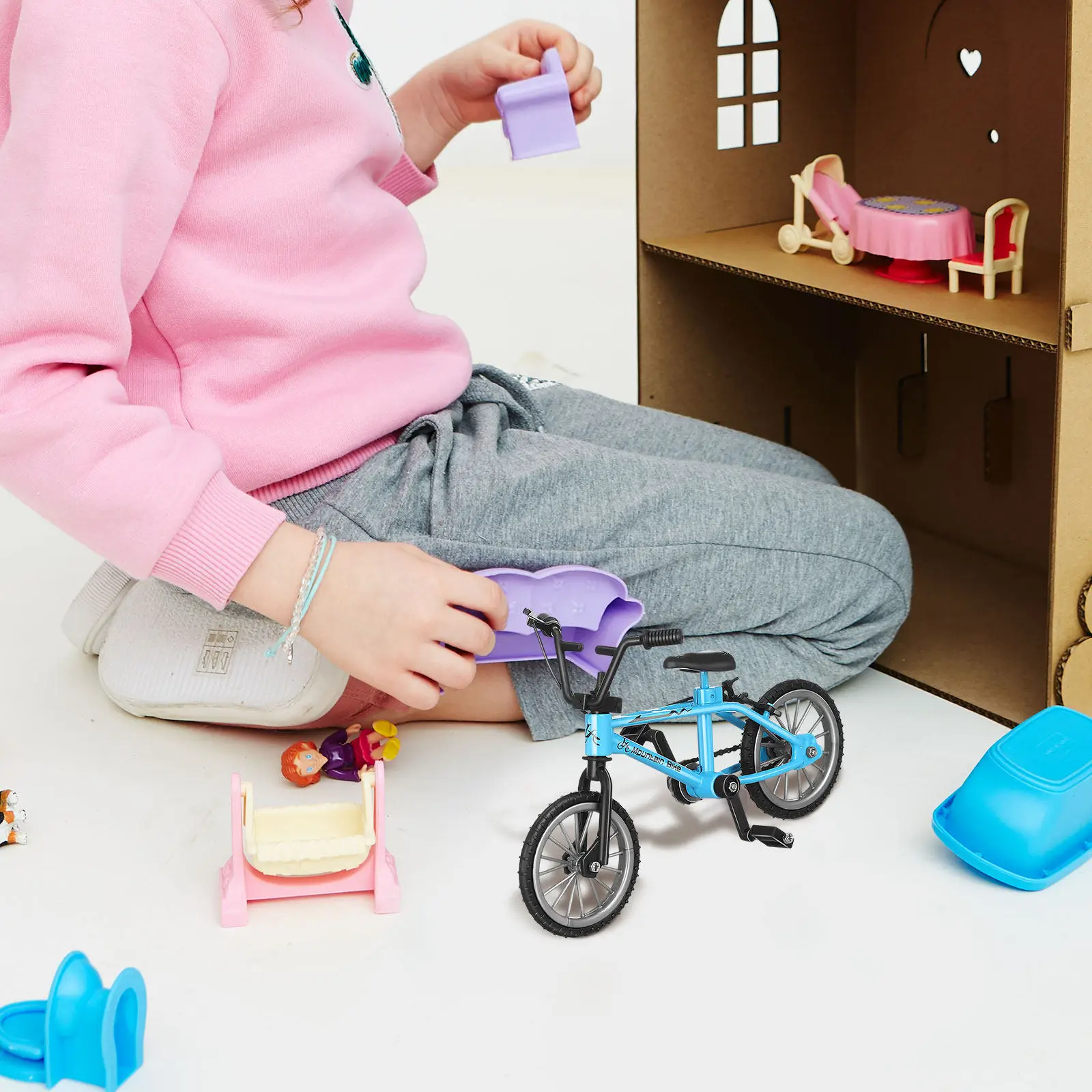 Miniature Bicycle Simulation Metal Sturdy Mini Bike Photo Prop Home Decor Tiny Artificial Mountain Bike House Mini Bicycle
Miniature Bicycle Simulation Metal Sturdy Mini Bike Photo Prop Home Decor Tiny Artificial Mountain Bike House Mini Bicycle