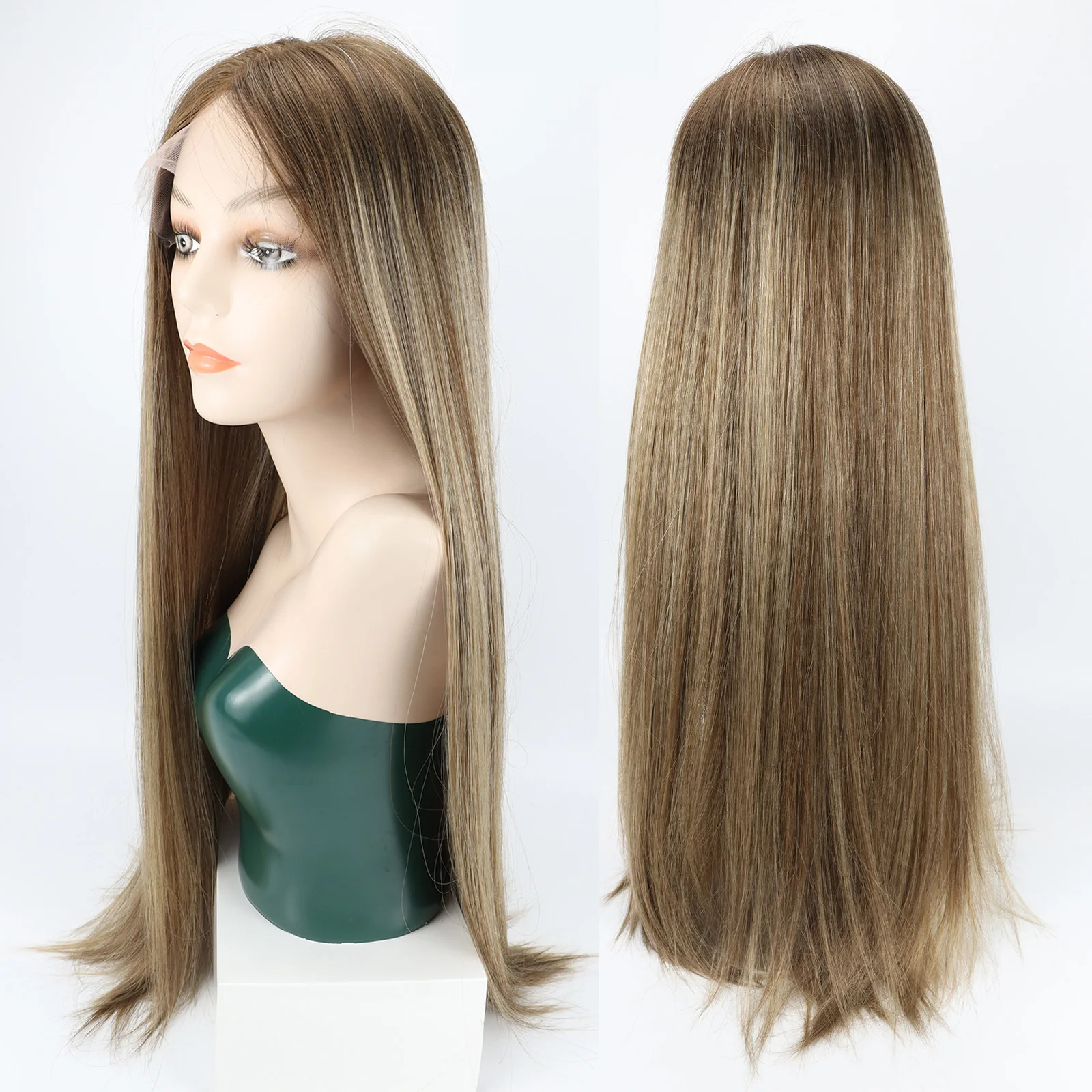 Lace Top Wig Real Virgin European Hair Jewish Wig Highlight Silky Long Straight Kosher with Clips in Breathable Sheitels
Lace Top Wig Real Virgin European Hair Jewish Wig Highlight Silky Long Straight Kosher with Clips in Breathable Sheitels