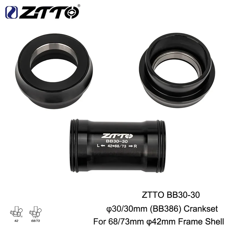 ZTTO Press Fit BB30 30mm Bottom Brackets Bearings Fit Mountain Bikes BB386 Crankset φ42mm 68/73mm Frame
ZTTO Press Fit BB30 30mm Bottom Brackets Bearings Fit Mountain Bikes BB386 Crankset φ42mm 68/73mm Frame
