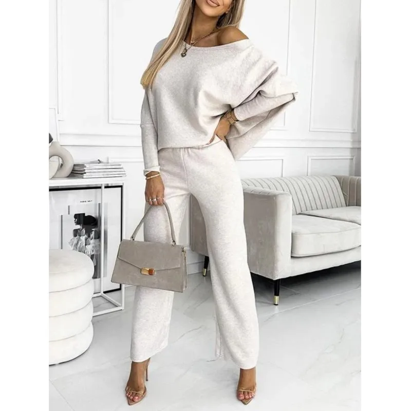 Casual 2 Piece Sets Autumn Crew Neck Tops Pullovers & Long Pants For Womens Fashion Outfits Winter Full Sleeve Solid Loose Suits
Casual 2 Piece Sets Autumn Crew Neck Tops Pullovers & Long Pants For Womens Fashion Outfits Winter Full Sleeve Solid Loose Suits