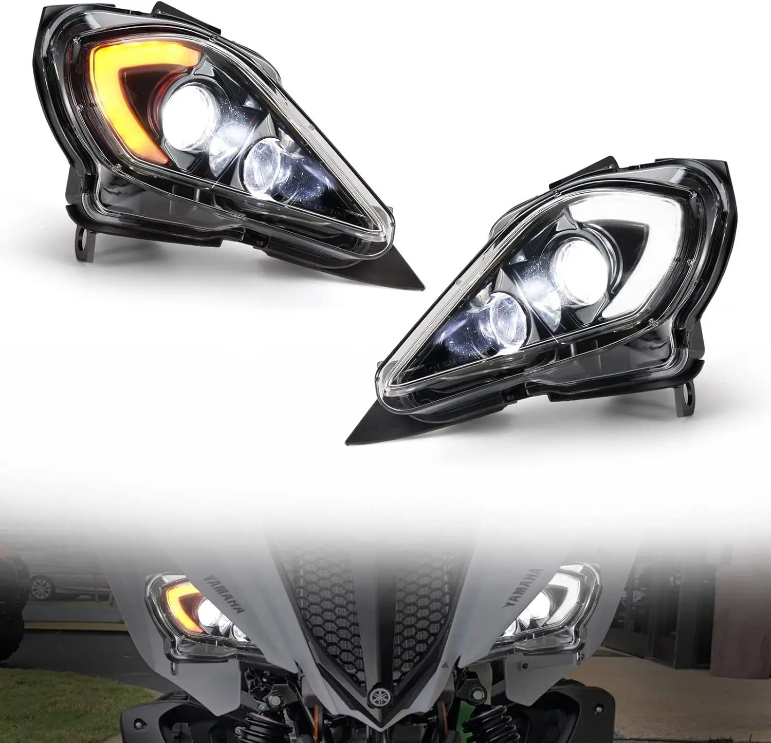 Turn Signal Light Front Headlights for Yamaha YFZ450 YFZ450R YFZ450X Wolverine 450 350 Raptor 250 350 Raptor 700 2006-2023 2024
Turn Signal Light Front Headlights for Yamaha YFZ450 YFZ450R YFZ450X Wolverine 450 350 Raptor 250 350 Raptor 700 2006-2023 2024