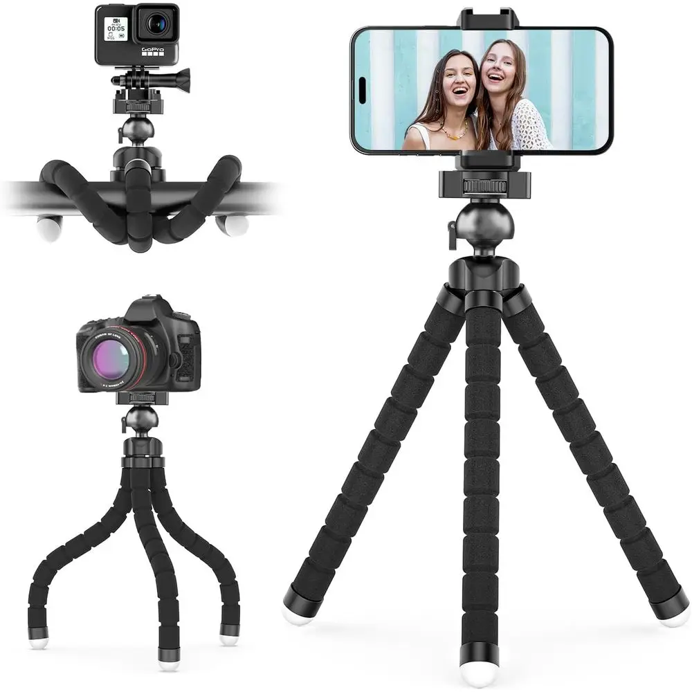 Flexible Desk Stand with Wireless Remote and Mini Holder for Camera
Flexible Desk Stand with Wireless Remote and Mini Holder for Camera