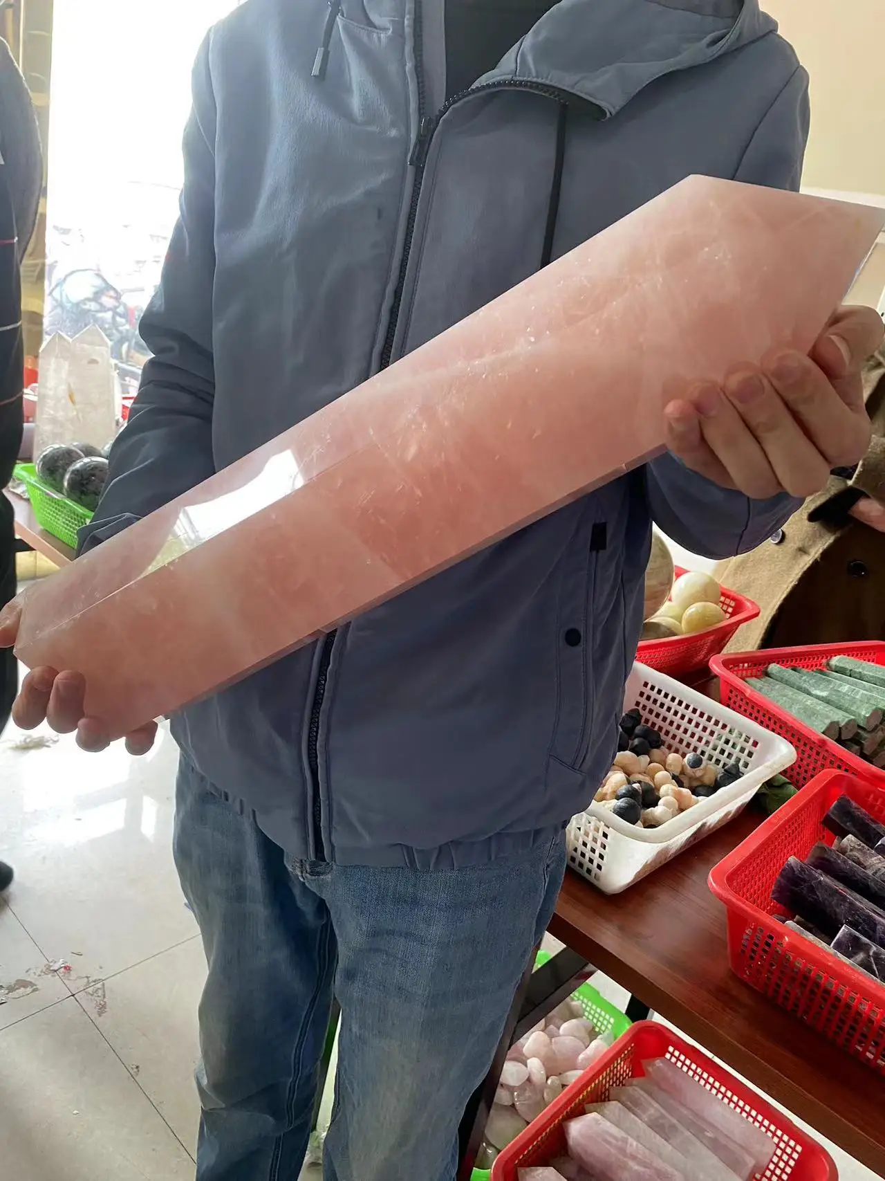 Beautiful Large Natural Rose Quartz Hexagonal Prisms Decorated With Magic Stick Healing Gems
Beautiful Large Natural Rose Quartz Hexagonal Prisms Decorated With Magic Stick Healing Gems