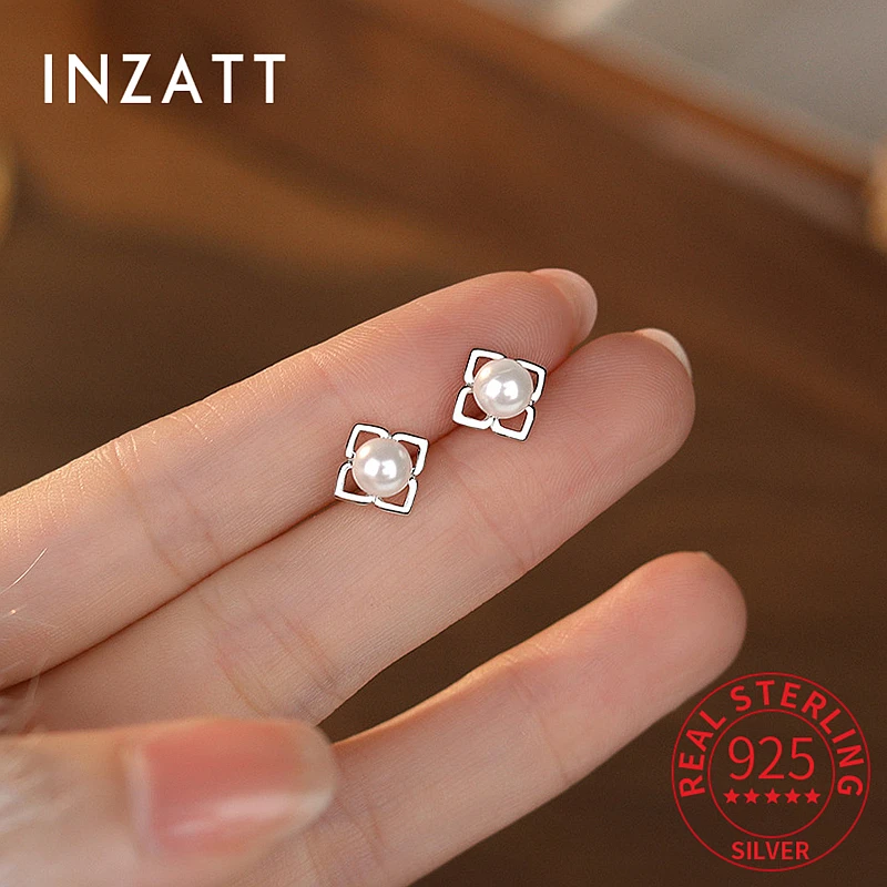 INZATT Real 925 Sterling Silver Pearl Flower Stud Earrings For Women Cute Plant Fine Jewelry Minimalist Accessories
INZATT Real 925 Sterling Silver Pearl Flower Stud Earrings For Women Cute Plant Fine Jewelry Minimalist Accessories