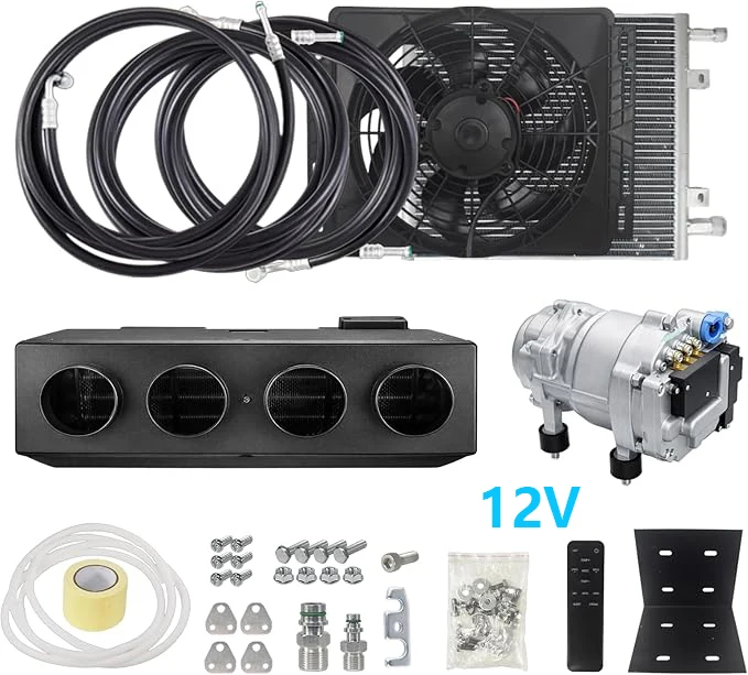 TELCOOL 12V Car Electric air Conditioner Kit for Vintage Cars, Trucks, Excavators, Real Estate, Trailers, Agricultural Vehicles
TELCOOL 12V Car Electric air Conditioner Kit for Vintage Cars, Trucks, Excavators, Real Estate, Trailers, Agricultural Vehicles