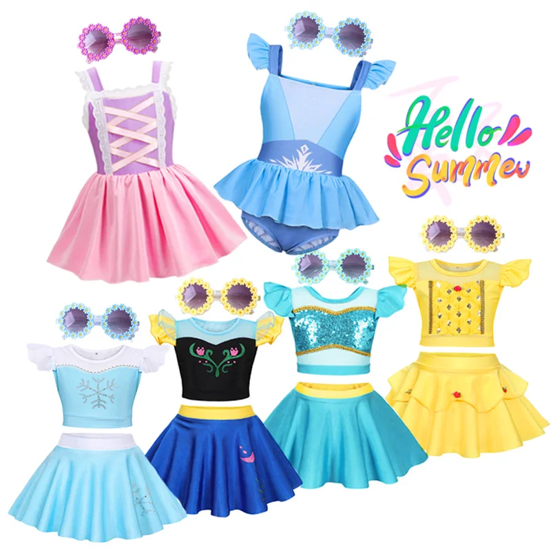 Girls Rapunzel Princess Swimsuit Summer Hawaii Beachwear Pool Party Kids Jasmine Anna Elsa Belle Swimwear Baby Bathing Suit
Girls Rapunzel Princess Swimsuit Summer Hawaii Beachwear Pool Party Kids Jasmine Anna Elsa Belle Swimwear Baby Bathing Suit