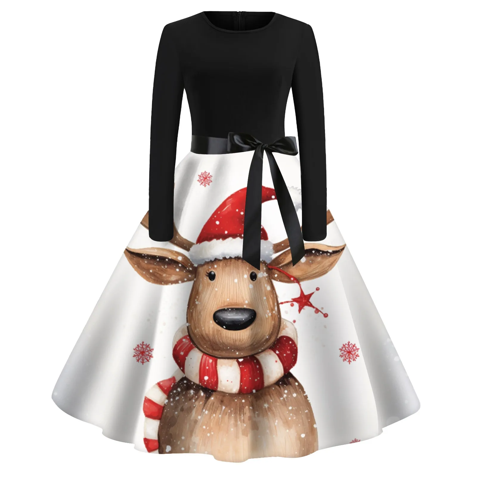 Christmas Cosplay Costume ELK Womens Dress Long Sleeve Princess Dress Festival Vintage Robe Rockabilly Dress Up Party Robe
Christmas Cosplay Costume ELK Womens Dress Long Sleeve Princess Dress Festival Vintage Robe Rockabilly Dress Up Party Robe