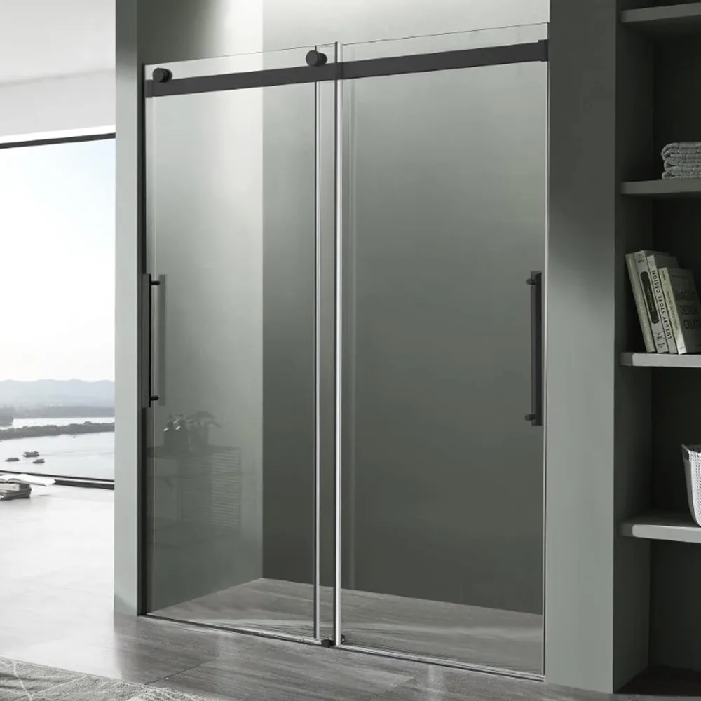 Frameless Shower Door76" X 48" ,Stella Water Repellent Glass Shower Door with Seal Strip Parts and Handle, Shower Doors
Frameless Shower Door76" X 48" ,Stella Water Repellent Glass Shower Door with Seal Strip Parts and Handle, Shower Doors
