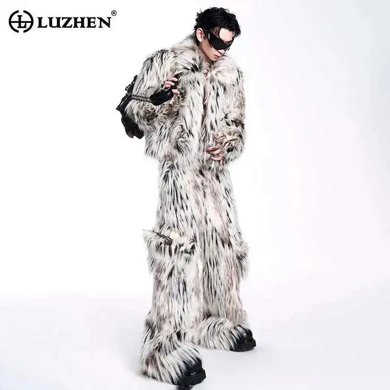 LUZHEN High End Luxury Leopard Faux Fur Coat Straight Pants Personalized Trendy Male Street Prom Party Winter Outerwear LZ6799
LUZHEN High End Luxury Leopard Faux Fur Coat Straight Pants Personalized Trendy Male Street Prom Party Winter Outerwear LZ6799