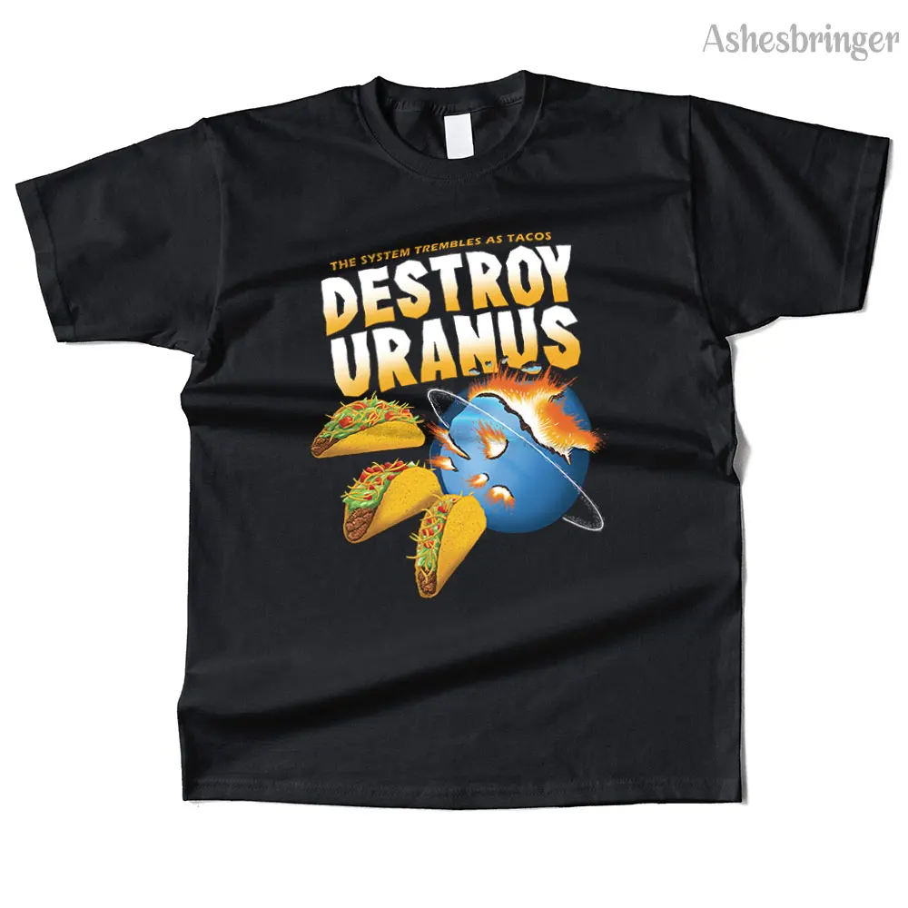 Мужская хлопковая забавная футболка с рисунком Destroy Uranus, уличная повседневная футболка для мужчин и женщин
Мужская хлопковая забавная футболка с рисунком Destroy Uranus, уличная повседневная футболка для мужчин и женщин