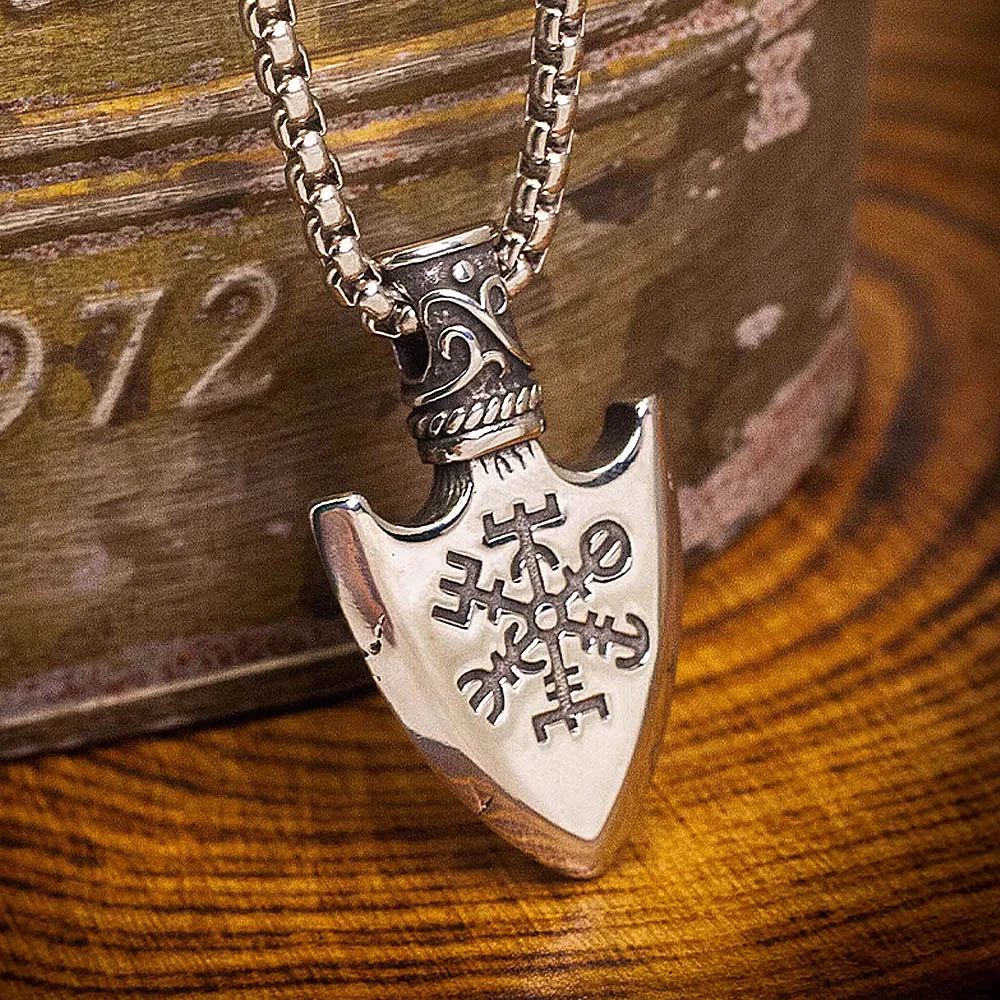 Vintage Viking Compass Pendant Necklace Men Norse Mythology Stainless Steel Biker Viking Valknut Necklace Amulet Jewelry Gift
Vintage Viking Compass Pendant Necklace Men Norse Mythology Stainless Steel Biker Viking Valknut Necklace Amulet Jewelry Gift