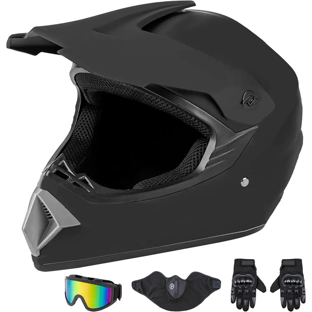 Off-Road Dirt Bike Helmet - DOT Certified, Matte Black & Blue
Off-Road Dirt Bike Helmet - DOT Certified, Matte Black & Blue