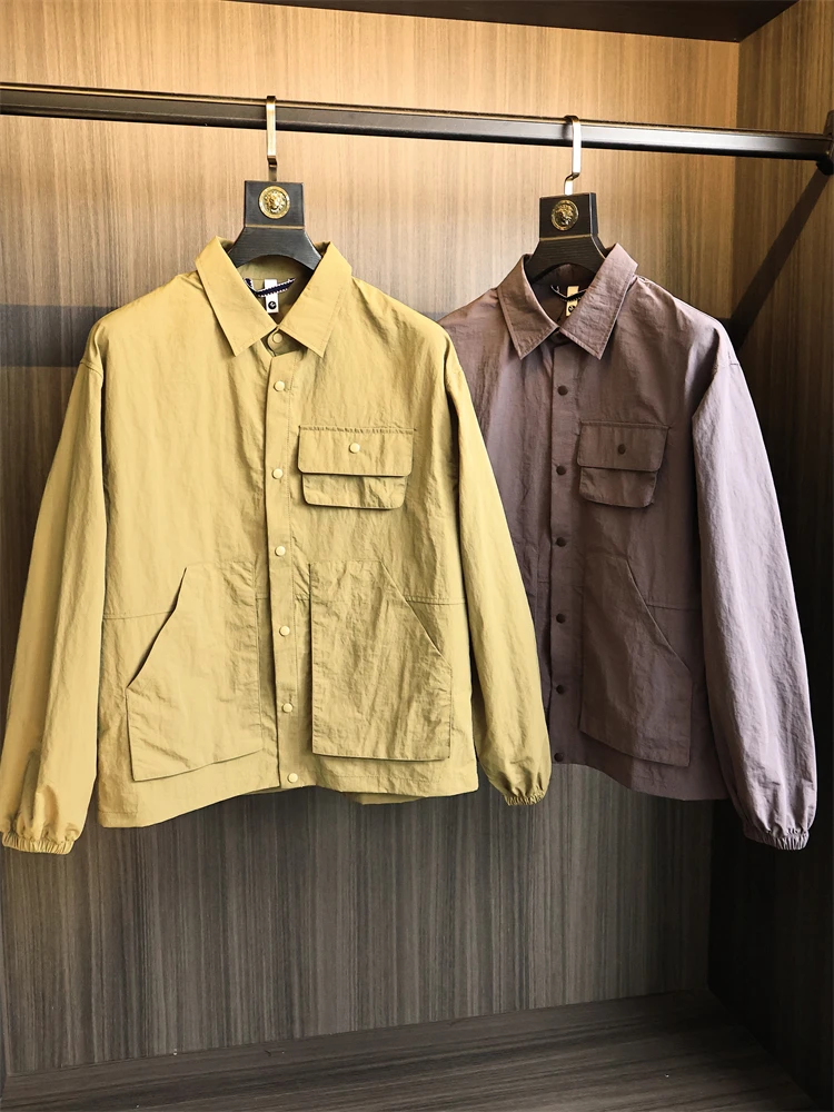 Outdoor Men's Pure Color Shirt Style Jacket Stand Collar Lightweight Fashionable Autumn Wear Casual Standard Fit Fashion Urban
Outdoor Men's Pure Color Shirt Style Jacket Stand Collar Lightweight Fashionable Autumn Wear Casual Standard Fit Fashion Urban