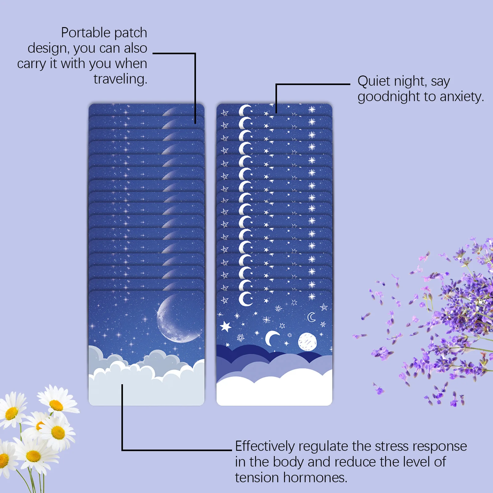 Woodsleep Lavender Sleep Care Patch Relieve Stress Anxiety Reduce Insomnia Nighttime Asleep Plaster Herbal Sleeping Aid Stickers
Woodsleep Lavender Sleep Care Patch Relieve Stress Anxiety Reduce Insomnia Nighttime Asleep Plaster Herbal Sleeping Aid Stickers