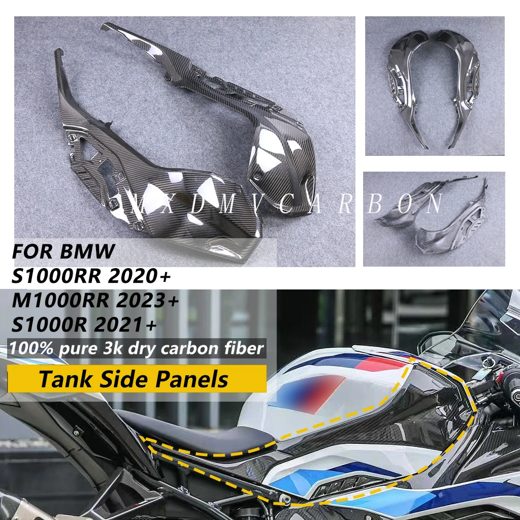 For BMW S1000RR S1000R M1000RR 2026 2025 2024-2020 Motorcycle Parts 3K Pure Carbon Fiber Tank Side Panels Cover Fairing Kits
For BMW S1000RR S1000R M1000RR 2026 2025 2024-2020 Motorcycle Parts 3K Pure Carbon Fiber Tank Side Panels Cover Fairing Kits
