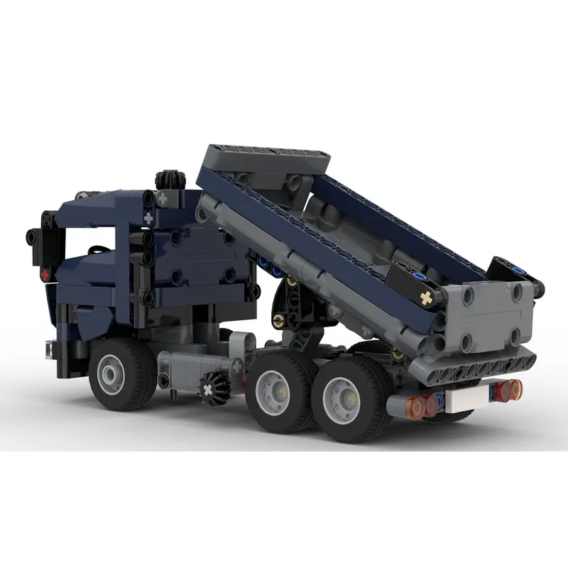 MOC-225529New Cargo Semi-Trailer Dump Truck Building Block Model, 376parts, MOC Creative Birthday Toy Gift for Boys and Children
MOC-225529New Cargo Semi-Trailer Dump Truck Building Block Model, 376parts, MOC Creative Birthday Toy Gift for Boys and Children