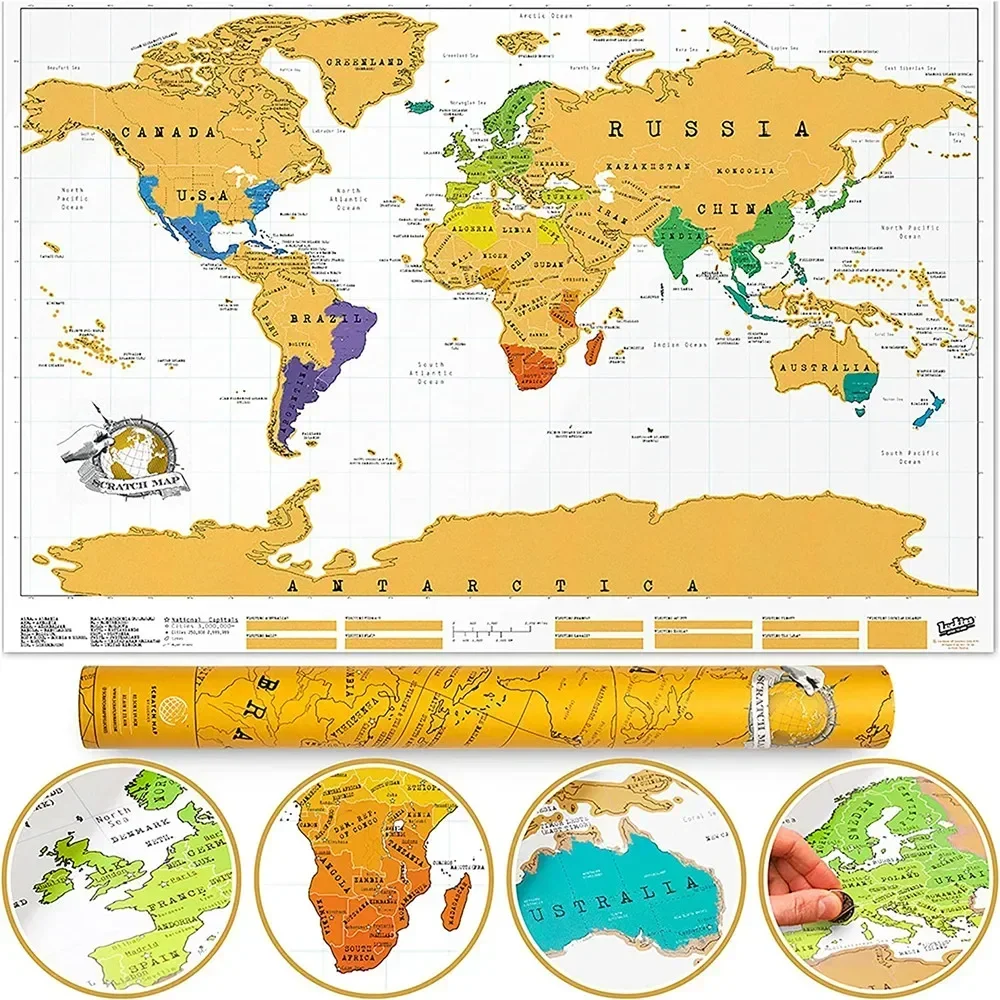 Deluxe Scratch Off Foil Layer Coating Maps, International Scratch-Coated Global Maps For Luxury Edition Travel Maps Home Decor
Deluxe Scratch Off Foil Layer Coating Maps, International Scratch-Coated Global Maps For Luxury Edition Travel Maps Home Decor