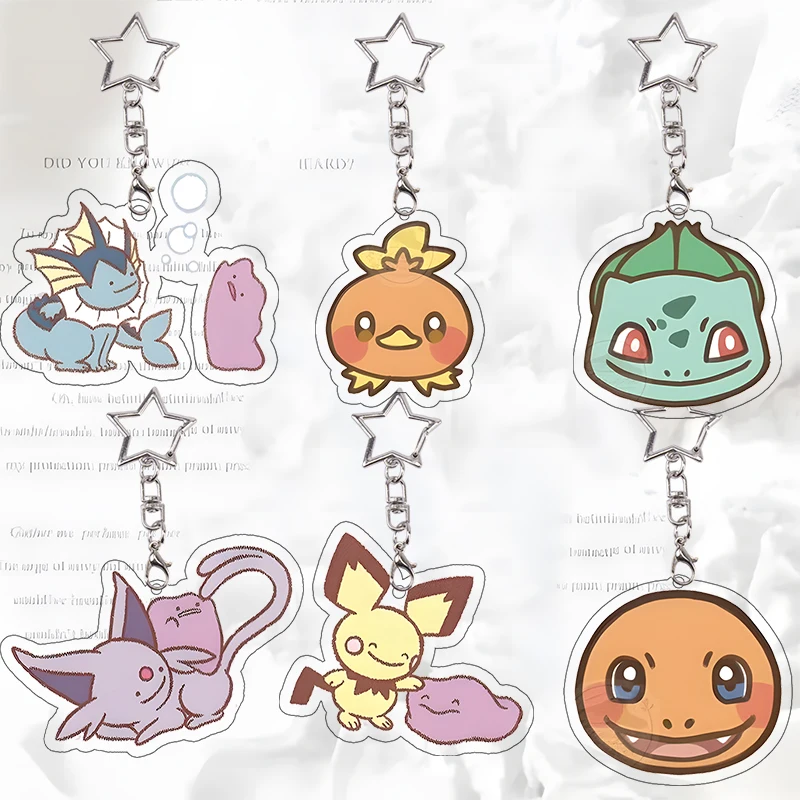 Vaporeon Acrylic Keychain Ditto Kawaii Student Exquisite Decoration Torchic Characters Cosplay Props Accessories Festival Gift
Vaporeon Acrylic Keychain Ditto Kawaii Student Exquisite Decoration Torchic Characters Cosplay Props Accessories Festival Gift