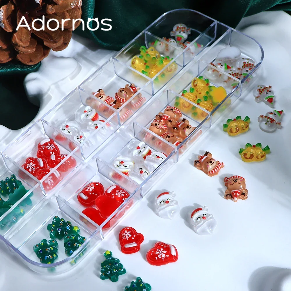 Christmas Day Nail Art Decoration Snowman Santa Claus Xmas Tree Bell Kawaii Nail Design Christmas Style Manicure DIY Accessories
Christmas Day Nail Art Decoration Snowman Santa Claus Xmas Tree Bell Kawaii Nail Design Christmas Style Manicure DIY Accessories