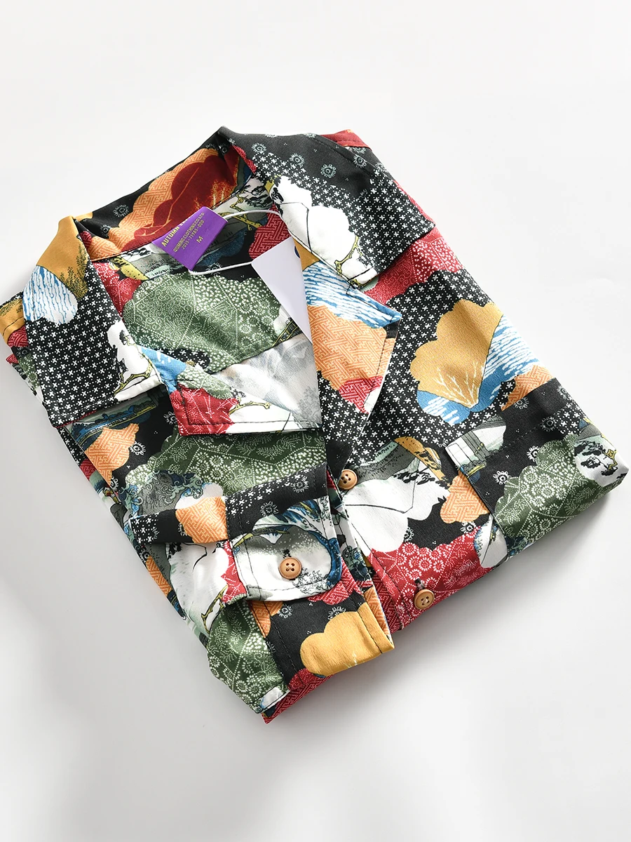 Cuban Collar Floral Shirt Men's Spring Summer Casual Versatile Long Sleeve Hawaii Print Standard Fit Fashion Urban Youth Shirt
Cuban Collar Floral Shirt Men's Spring Summer Casual Versatile Long Sleeve Hawaii Print Standard Fit Fashion Urban Youth Shirt