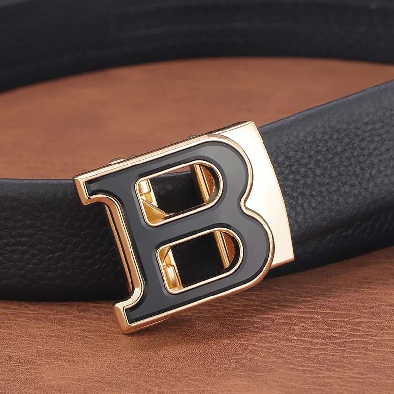 B Letter Automatic Buckle Designer Fashion Belt High Quality 3.5 cm Wide Formal Belt Black Youth Leather Men Personality buckle
B Letter Automatic Buckle Designer Fashion Belt High Quality 3.5 cm Wide Formal Belt Black Youth Leather Men Personality buckle