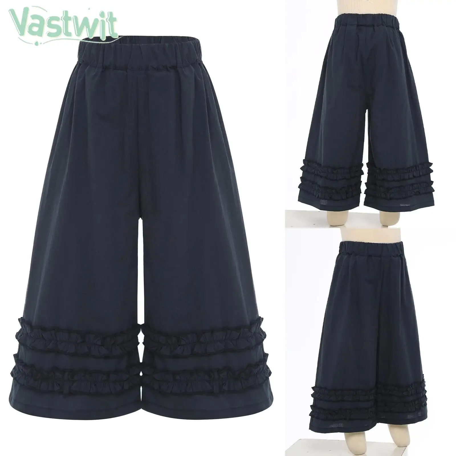 Детские летние модные повседневные свободные брюки в корейском стиле для девочек, прямые широкие брюки с двойными деревянными ушками, уличная одежда, домашняя одежда 
Детские летние модные повседневные свободные брюки в корейском стиле для девочек, прямые широкие брюки с двойными деревянными ушками, уличная одежда, домашняя одежда