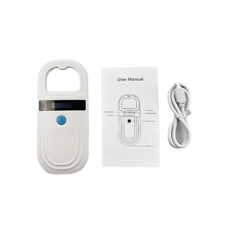 FDX-B Animal RFID Reader Handheld PET Microchip Scanner ABS Material ISO11784/5 Protocol 0-5cm Reading Distance EM4305 Support
FDX-B Animal RFID Reader Handheld PET Microchip Scanner ABS Material ISO11784/5 Protocol 0-5cm Reading Distance EM4305 Support