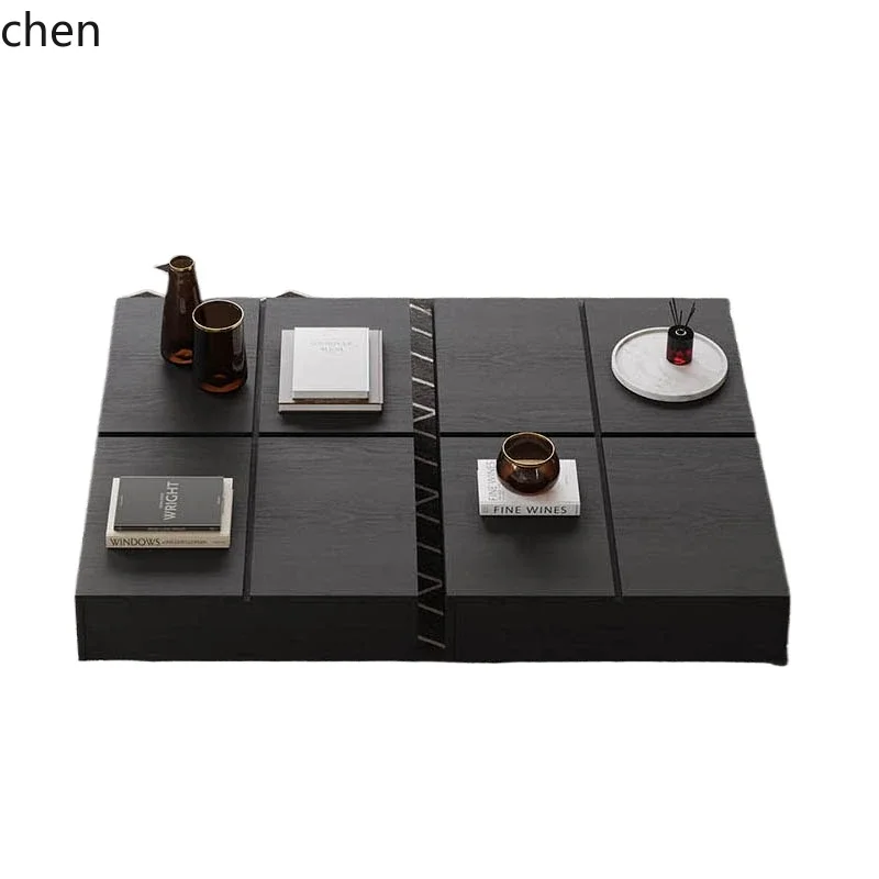 ZWS. Black Solid Wood Tea Table Minimalist Household Modern Simple Coffee Table Black Square
ZWS. Black Solid Wood Tea Table Minimalist Household Modern Simple Coffee Table Black Square
