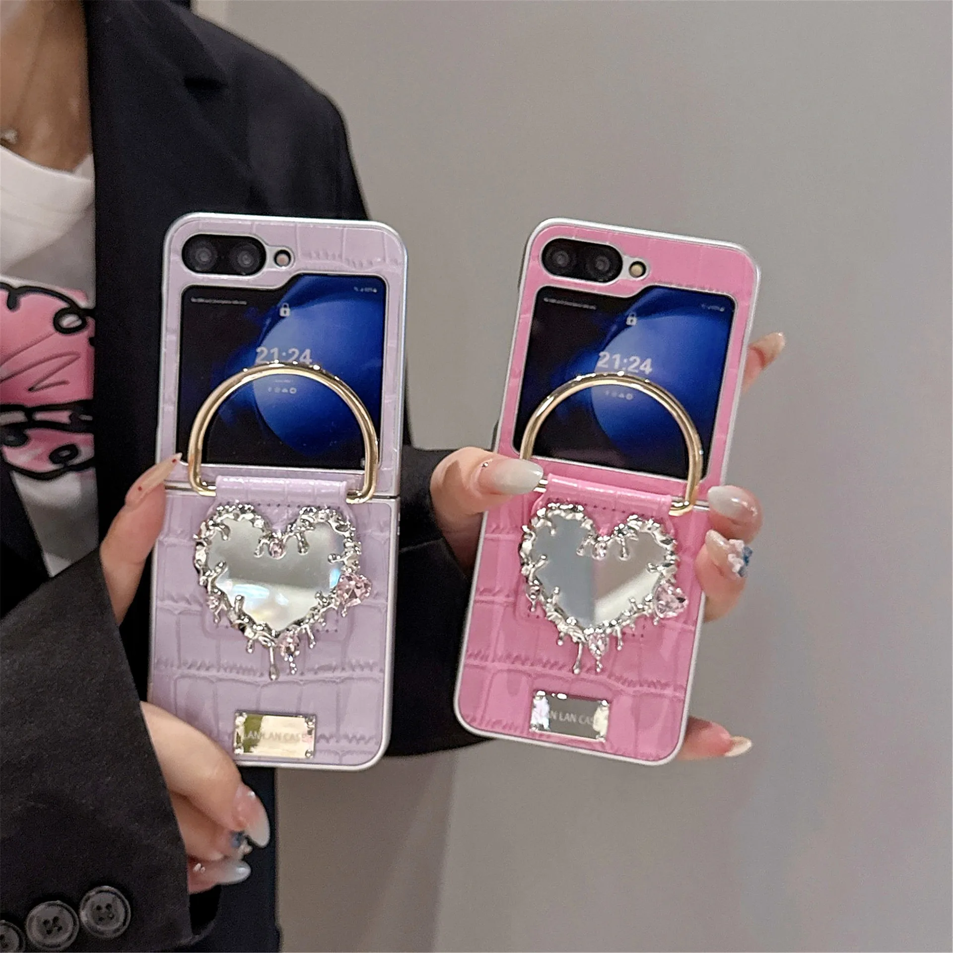 Heart Mirror Phone Case for Samsung Galaxy Z Flip 7 6 5 4 Protective Back Cover for ZFlip5 ZFlip6 ZFlip7 Case Shell
Heart Mirror Phone Case for Samsung Galaxy Z Flip 7 6 5 4 Protective Back Cover for ZFlip5 ZFlip6 ZFlip7 Case Shell