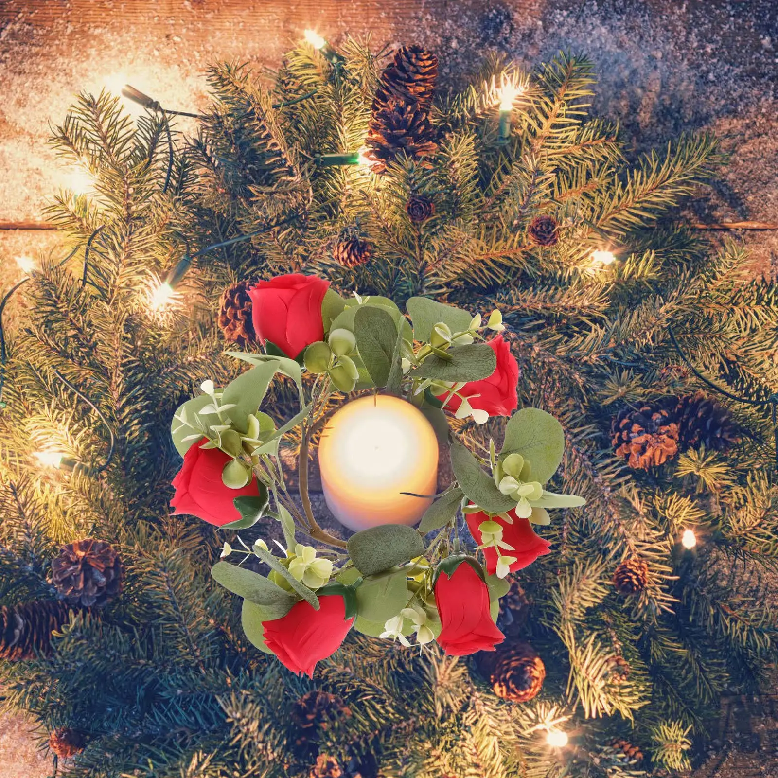 Realistic Red Rose Wreath Artificial Floral Garland for Front Door Porch Wall Hanging Holiday Wedding Home Decor
Realistic Red Rose Wreath Artificial Floral Garland for Front Door Porch Wall Hanging Holiday Wedding Home Decor