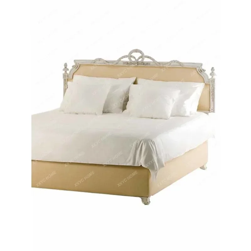 Customized Double Bed European-Style Wood Carved Soft Bag Marriage Bed French Master Bedroom Big Bed Small Apartment Storage Bed
Customized Double Bed European-Style Wood Carved Soft Bag Marriage Bed French Master Bedroom Big Bed Small Apartment Storage Bed