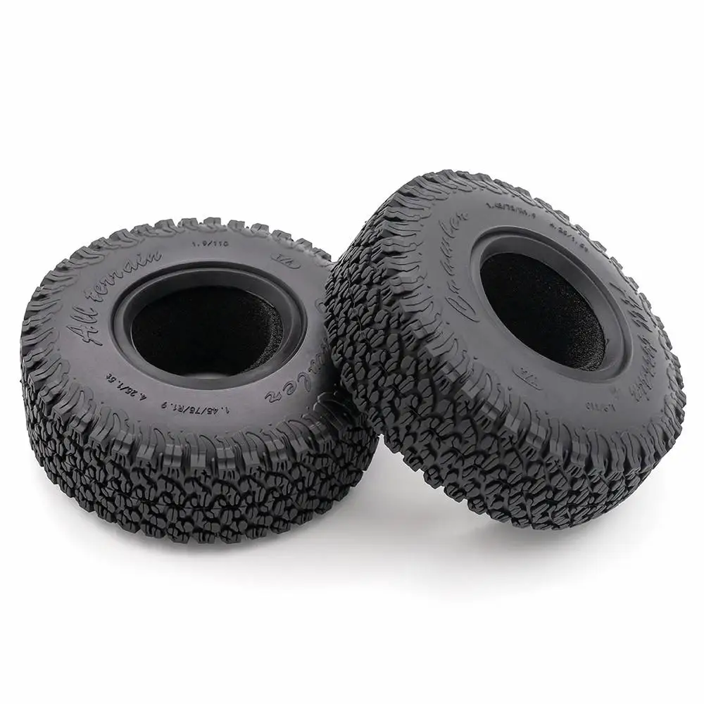 4pcs 1.9 Inch Rubber Tyre 110*45mm For 1/10 Rc Crawler Car Trax Trx4 Axial Scx10 Wraith Rc4wd Yikong Rgt Wrangler 1.9 Wheel
4pcs 1.9 Inch Rubber Tyre 110*45mm For 1/10 Rc Crawler Car Trax Trx4 Axial Scx10 Wraith Rc4wd Yikong Rgt Wrangler 1.9 Wheel