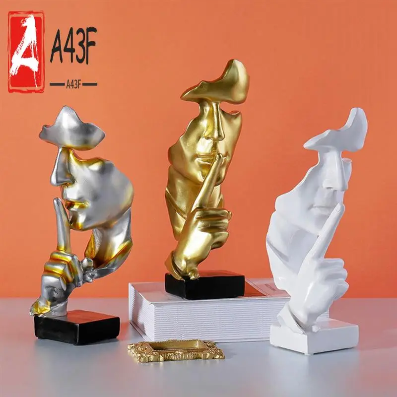 A43F-Nordic Silence Is Gold Crafts Ornaments Desktop Living Room Office Decorations Ornaments
A43F-Nordic Silence Is Gold Crafts Ornaments Desktop Living Room Office Decorations Ornaments