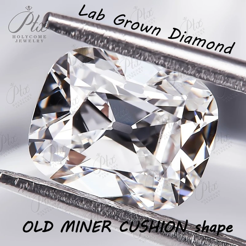 2.22CT Lab Grown Diamond OLD MINER CUSHION shape F Color VS1 Clarity HPHT CVD IGI Certificate Advanced Jewelry Making Materials
2.22CT Lab Grown Diamond OLD MINER CUSHION shape F Color VS1 Clarity HPHT CVD IGI Certificate Advanced Jewelry Making Materials