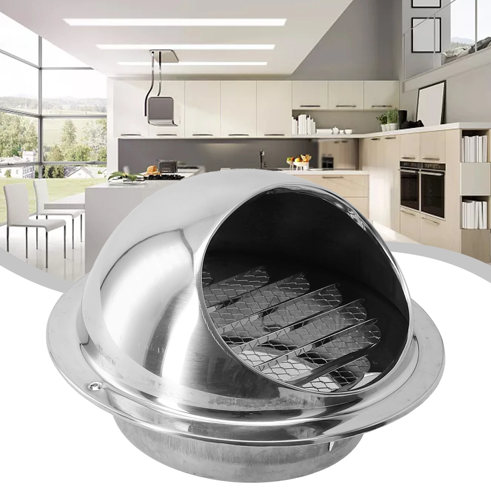 Stainless Steel Vent Cap 75/80/100/120/150/160/180/200MM For Exterior Wall Air Outlet Grille Round Heating Cooling Vent Cover
Stainless Steel Vent Cap 75/80/100/120/150/160/180/200MM For Exterior Wall Air Outlet Grille Round Heating Cooling Vent Cover