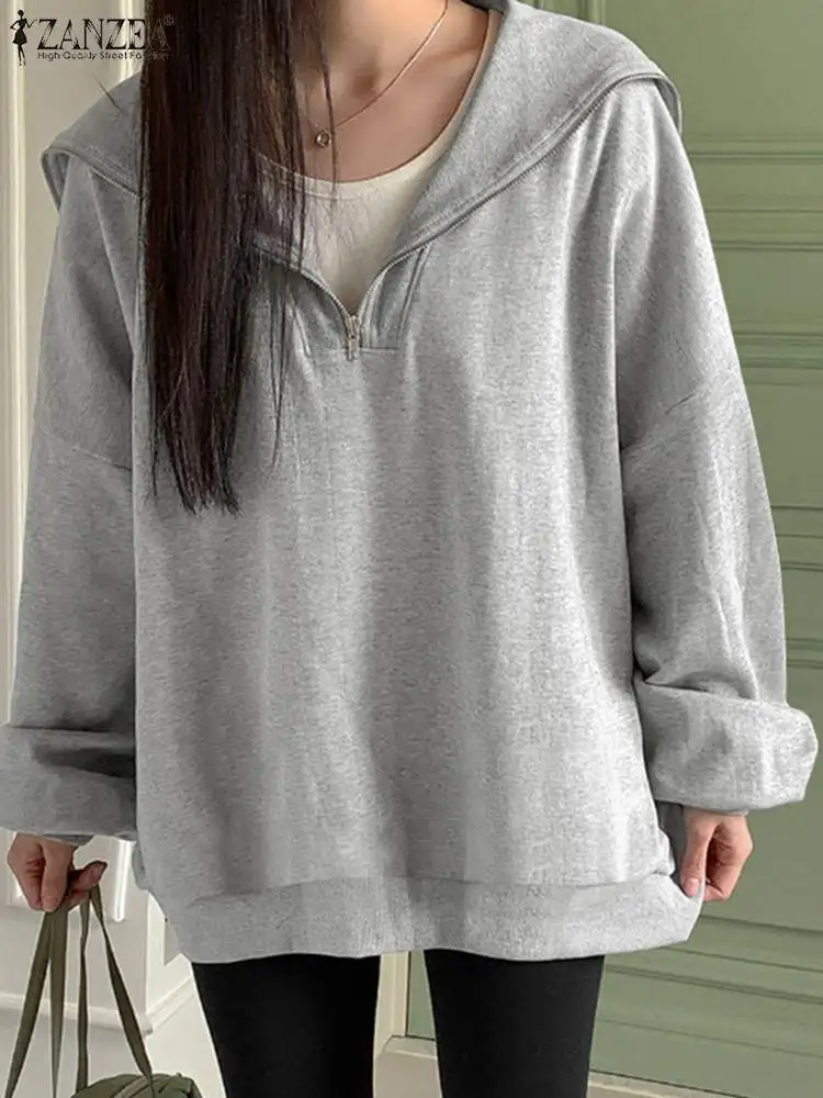 Fashion Solid Oversized Sweatshirts ZANZEA Women Hoodies 2024 Winter Zip Up Coat Harajuku Long Sleeve Hooded Sweater Y2K Tops
Fashion Solid Oversized Sweatshirts ZANZEA Women Hoodies 2024 Winter Zip Up Coat Harajuku Long Sleeve Hooded Sweater Y2K Tops