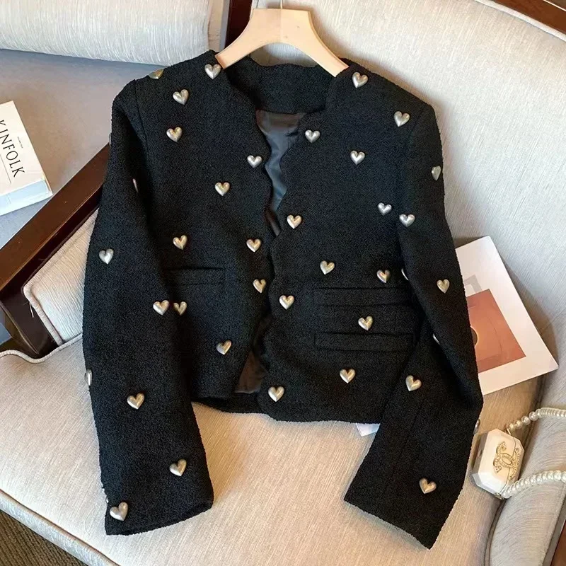 Fashion Brand Tweed Jackets for Women 2025 Designer O-Neck Long Sleeve Wool Coats Autumn Winter Outwear Vintage Korean
Fashion Brand Tweed Jackets for Women 2025 Designer O-Neck Long Sleeve Wool Coats Autumn Winter Outwear Vintage Korean