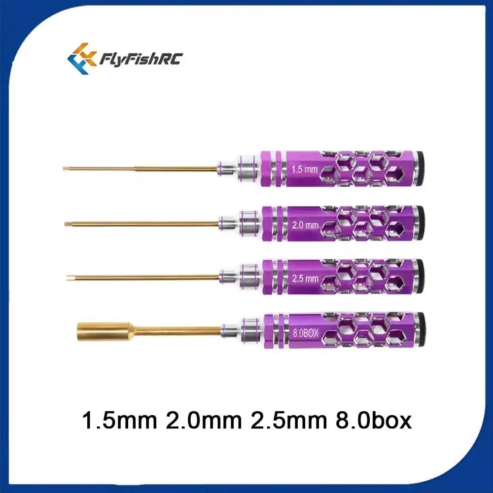 FlyFish RC Hex Screw Driver Aluminum Alloy Hollow Tools Kit with 1.5mm 2.0mm 2.5mm 8.0box for FPV RC Racing Drone Boat Set
FlyFish RC Hex Screw Driver Aluminum Alloy Hollow Tools Kit with 1.5mm 2.0mm 2.5mm 8.0box for FPV RC Racing Drone Boat Set