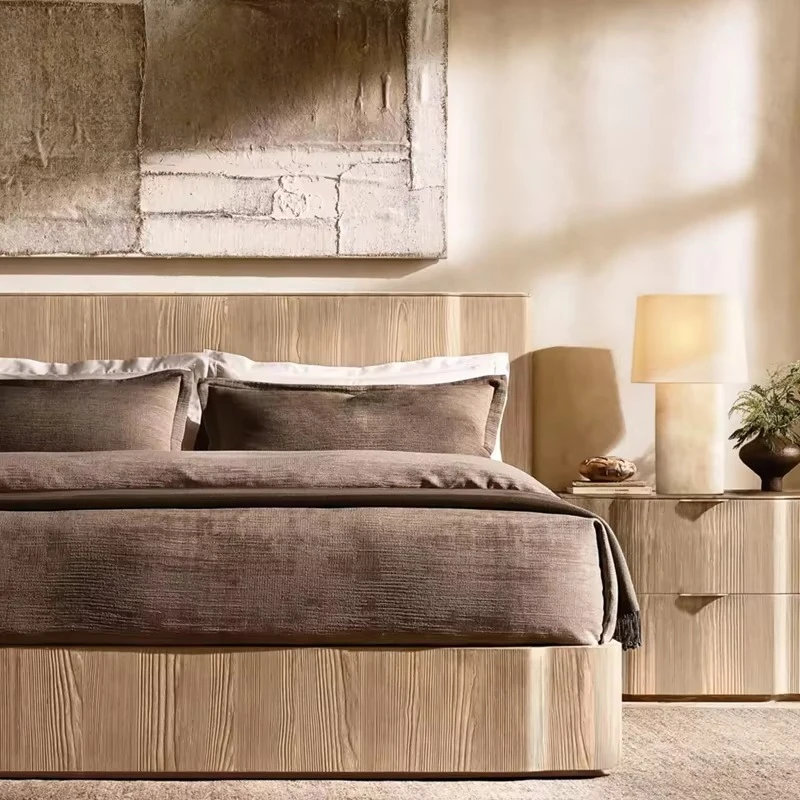 Modern Bedroom Double Bed Modern Villa Solid Wood Furniture Combination Resort Hotel Apartment Bedroom Bed Set
Modern Bedroom Double Bed Modern Villa Solid Wood Furniture Combination Resort Hotel Apartment Bedroom Bed Set