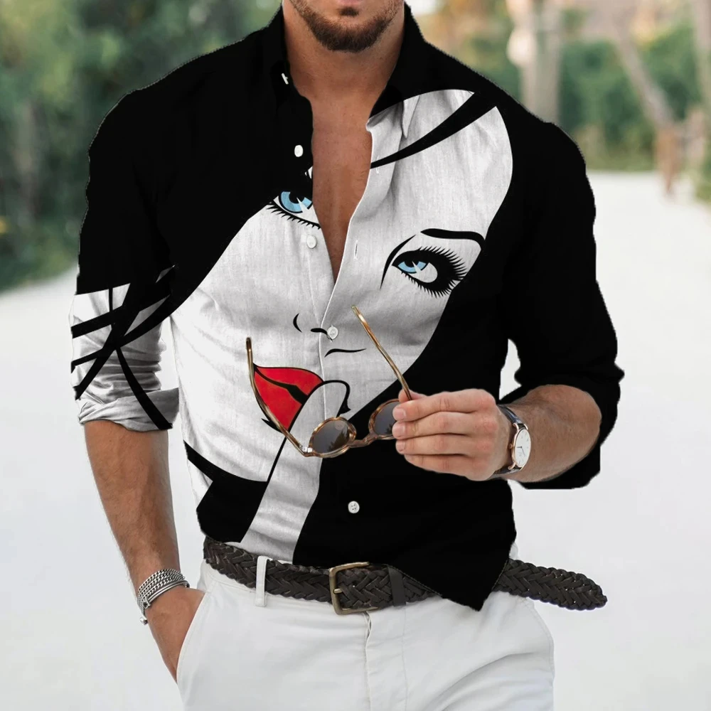Oversized Unisex Clothing Creative Patterns 3d Printed Men Shirt Man/women Casual Fashion Long Sleeves Shirts Lapel Button Tops
Oversized Unisex Clothing Creative Patterns 3d Printed Men Shirt Man/women Casual Fashion Long Sleeves Shirts Lapel Button Tops